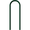 Runde st�lr�rsb�jler | � 48 mm x 2,5 mm | til indst�bning i beton | uden tv�rstang | samlet bredde: ca. 460 mm | varmgalvaniseret og lakeret, farve: gr�n (RAL 6005)